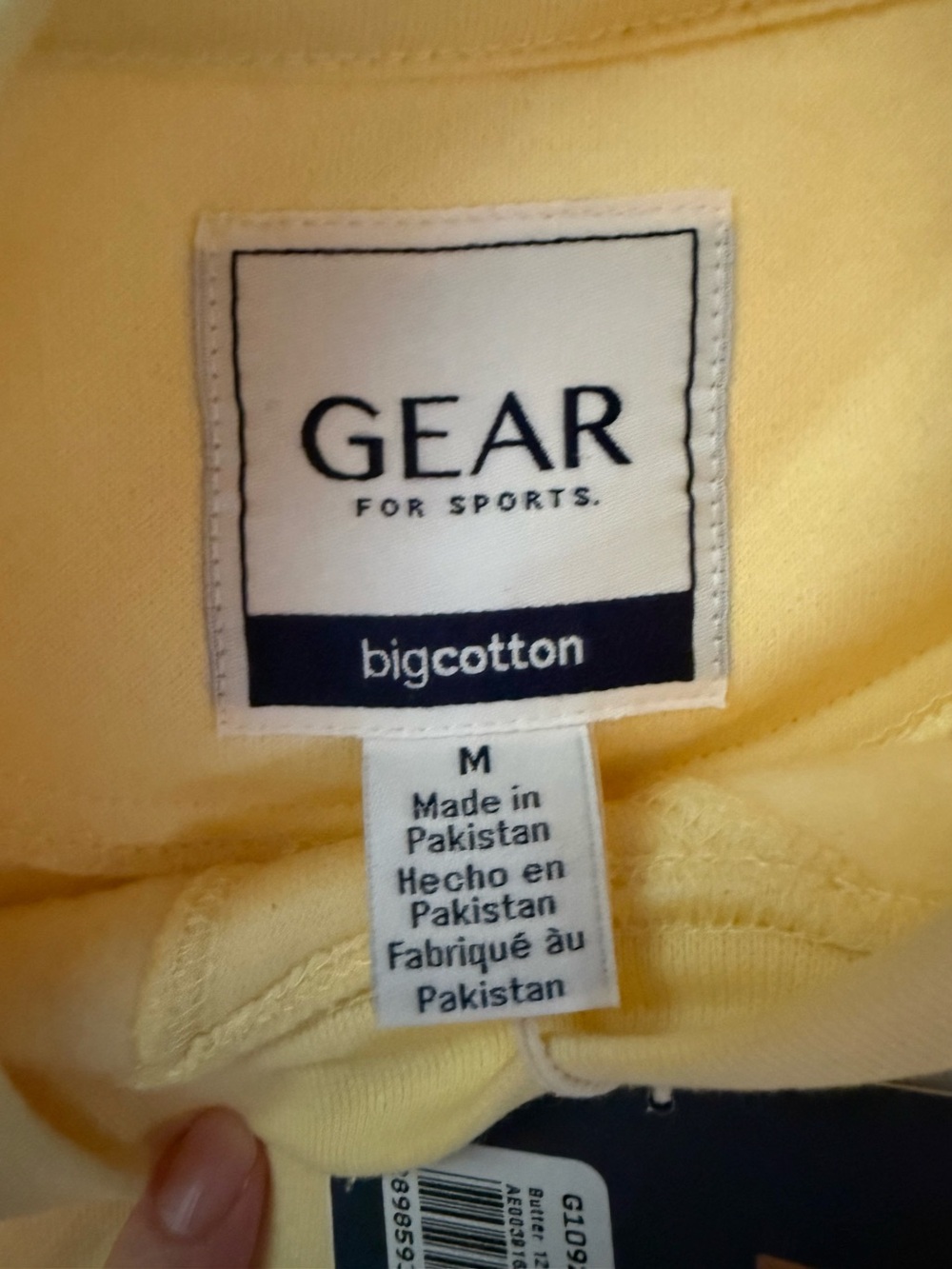 Gear For Sports BigCotton Crewneck Sweatshirt - Pale Yellow - Picture 3 of 4